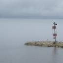 Entrance to Matheson Island Harbour, Lake Winnipeg: A Foggy Day on the Lake!
