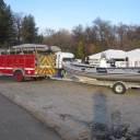 Winnipeg Police Service Dive Rescue Boat: On display at SARScene, Oct. 2011 at Assiniboine Park, Winnipeg, Manitoba