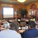 District 8 members at Training Meeting, April 28, 2012: George Bush training members of District 8 on SMS system and reviews procedures for CCGA claims. 