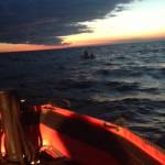 Sinking vessel after 4 POB safe on rescue vessel